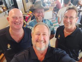 L-R Brian Robb, Mick Harris, Doug Merry, Tank Pontifex