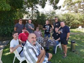 L - R NQ OJT YOung Guns, Dean Goninan, Tony Earwaker, Tiny Munro