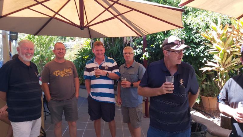 L-R - Russ Gordon, Craig Fidge, Mark petrie, Mick McMIllan, MaccaMacdonald