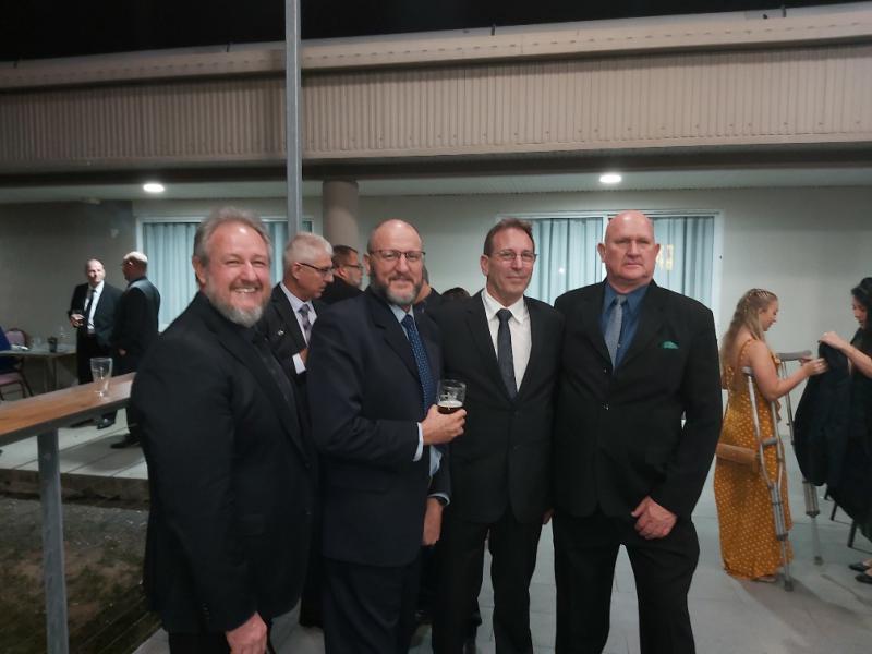 L-R Tank Pontifex, Mick Harris, Doug Merry, Brian Robb