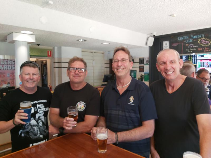 L-R - Dean Goninan, Squiz Taylor, Doug Merry, Ian Joyce