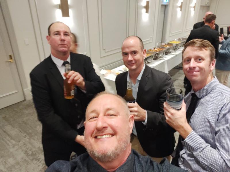 L-R - WO2 Matthew Ferguson, WO1 Steve Costick, Tank Pontifex