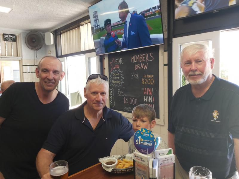 L-R - Ian Joyce, Dave Packer, Grandson Packer, Russell Gordon
