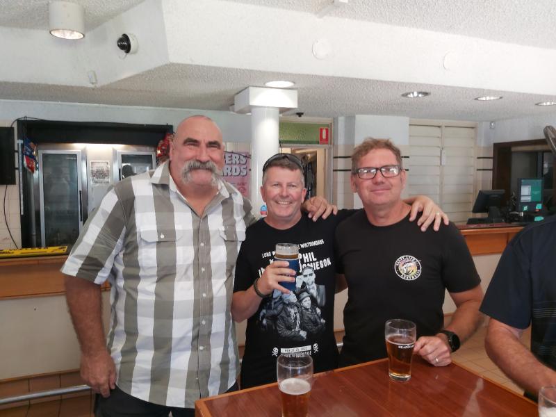 L-R - Tiny Munro, Dean Goninan, Squiz Taylor