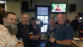 L-R Ian Moorhouse-Ian Joyce-Bob Lauro- Dave Young-Paul Vonow