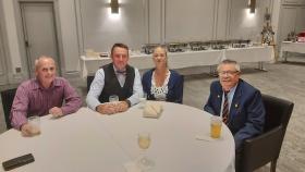 L-R - Mr and Mrs Brian Strow, Merv Potter