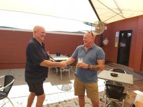 Winner of the RAQ first NQ Member's Drawer ($100) - Phil Wray, presented by Brain Robb NQ Head Honcho