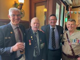 102 Fld Wksp Somalia 93 crew L-R Wayne Nutchey, Gus Angus, Duane Maggenti, and Dean Goninan
