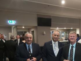 L-R, Bob lauro , Rocky Hema, Brains Tarrant