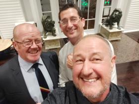 L-R - CAPT Kevin Moran, WO1 Dingo Downey, Tank Pontifex