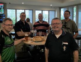 L-R - Dane Marsh, Jason Ballard, Lee Rollins, Dingo Downey, Merv