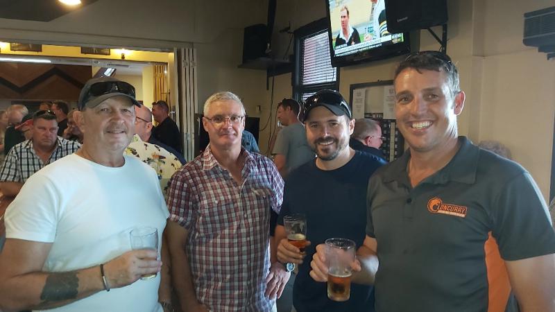 L-R Bert Greenfield, Mick McMillan, Craig Rowlands, Mace Bennett