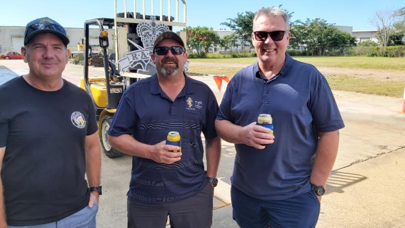 L-R - Squiz Taylor, Bear Mitchell and Ken Roberts