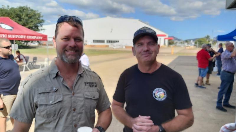 L-R Wayne Simms & Squiz Taylor