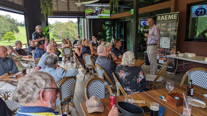 Ed Smeaton addressing the crowd