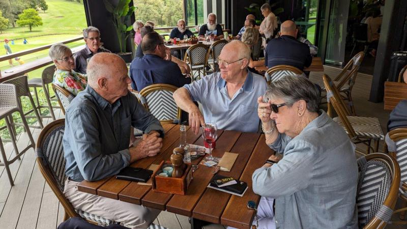 L-R Peter Wooley, Ian Johnson & Maureen Wooley