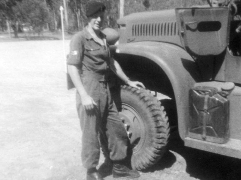Cpl Ian Townsley at Greenbank 1970