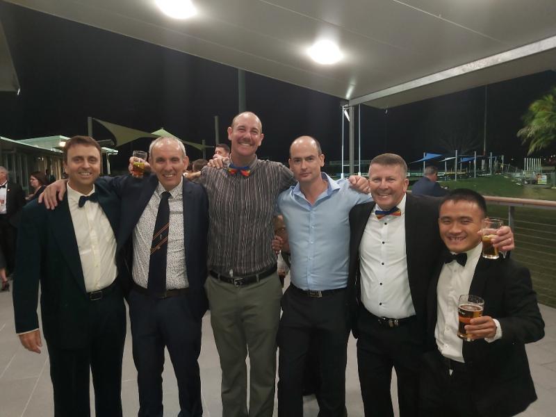 L-R Tim Costin, Ian Joyce, Mat Ferguson, Steve Costick. Dean Goninian,Mick Yi Li
