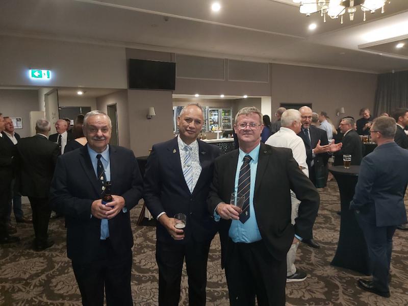 L-R, Bob lauro , Rocky Hema, Brains Tarrant