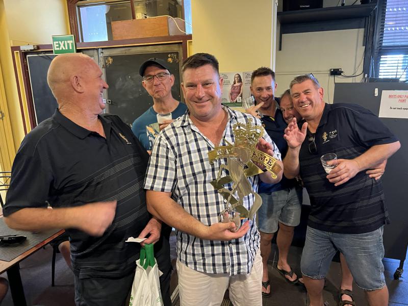 Dan Waterson Raffle Winner NQ Function March 2022 2 photo courtesy P Matthews 