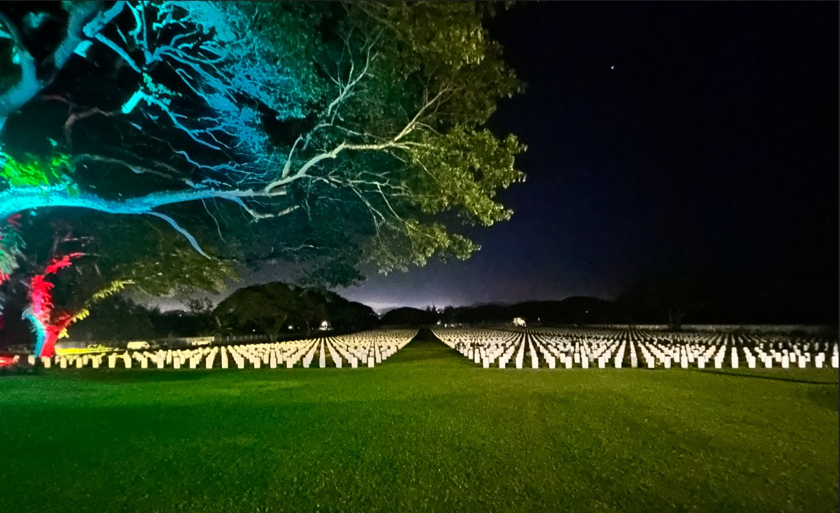 Bomana War Cemetery at Dawn