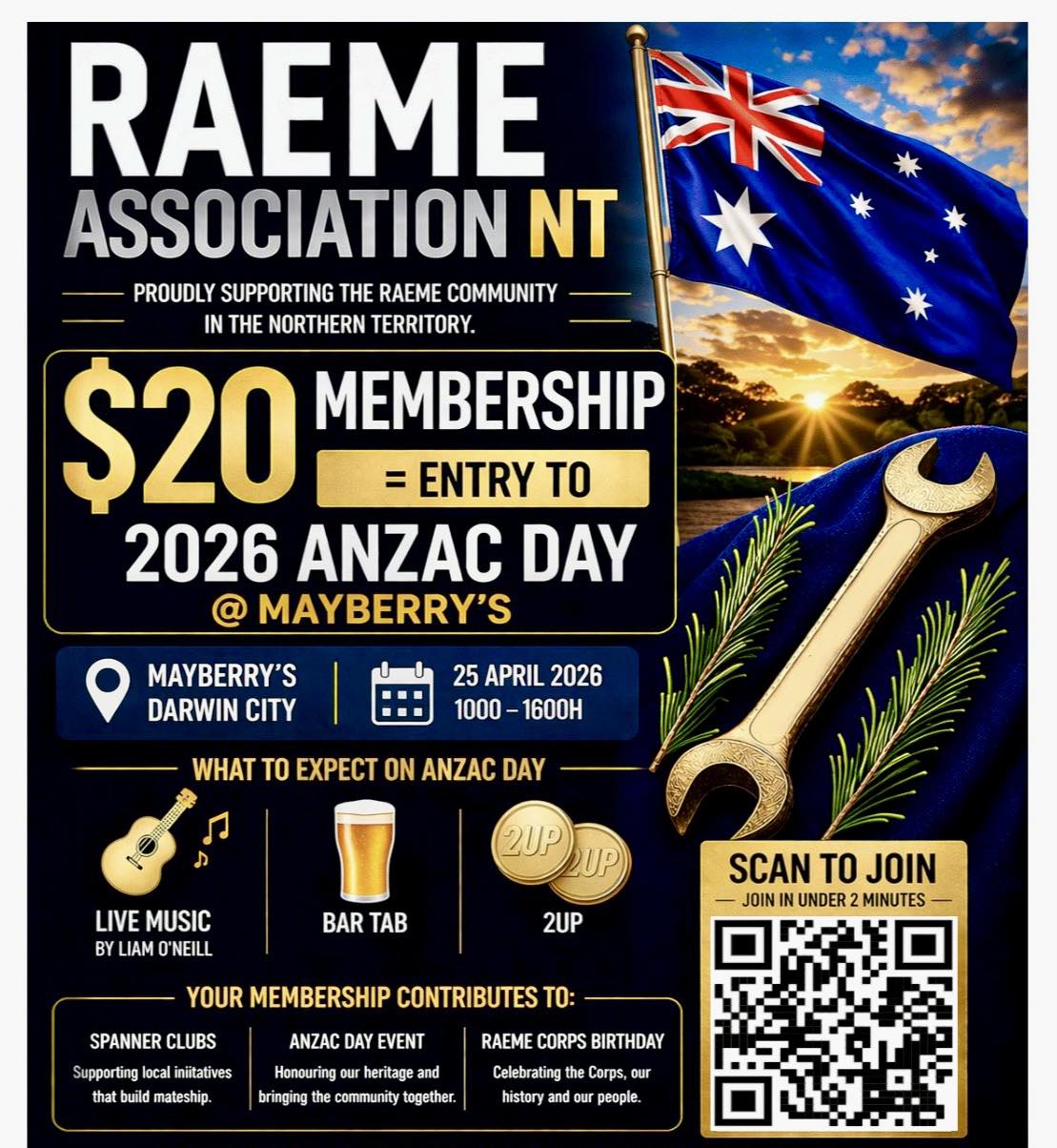 RAEME NT 2026 Anzac Day